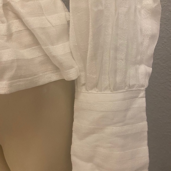 Treasure & Bond White Long Sleeve Blouse - Picture 6 of 9